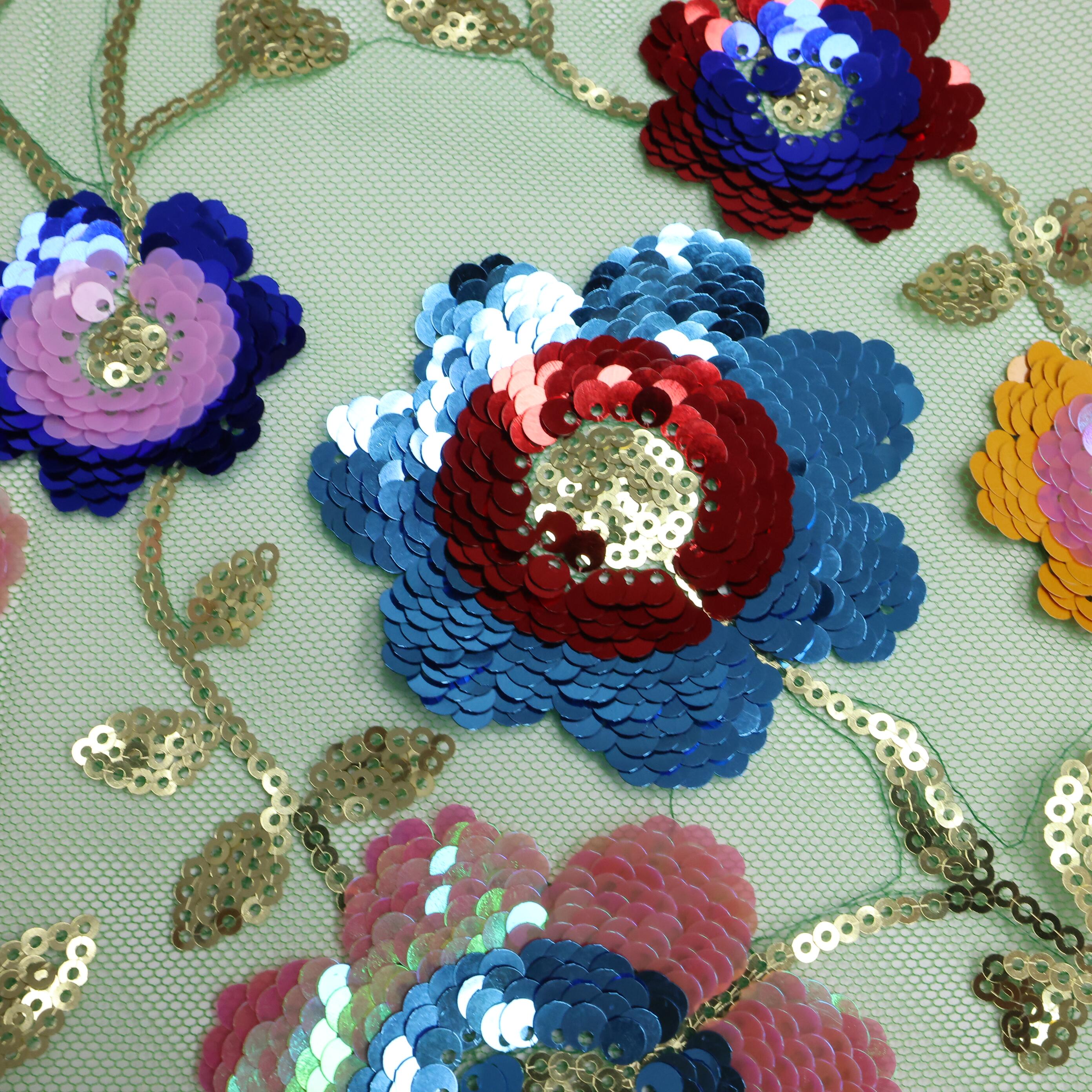 Mesh African Lace Fabric 2025  - Embroidery Gradient avaliação e preço