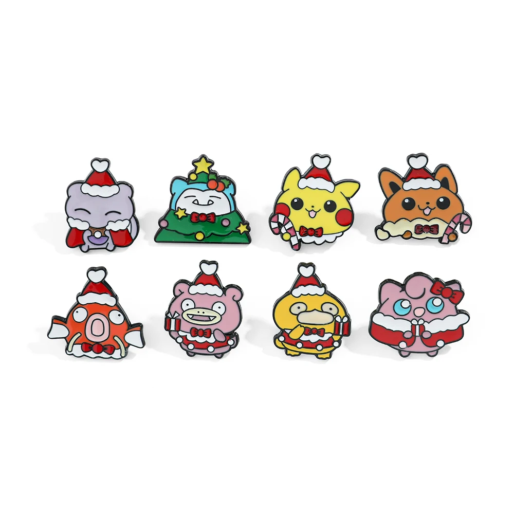 8 Pcs Christmas Slowpoke Brooc - Embroidery Tulle avaliação e preço