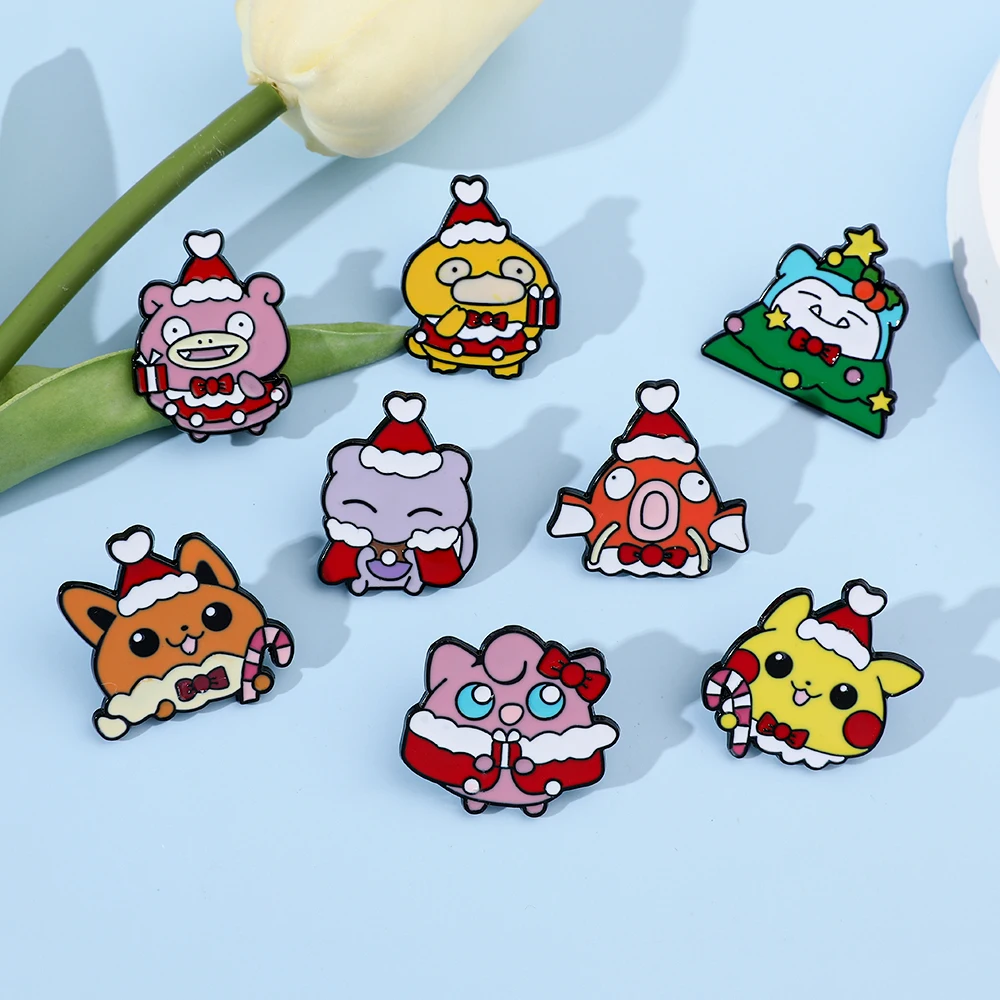 8 Pcs Christmas Slowpoke Brooc - Embroidery Tulle avaliação e preço