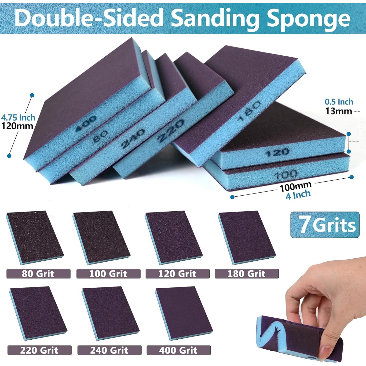 8Pack Double-Sided Sanding Spo - Embroidery Art Painting avaliação e preço