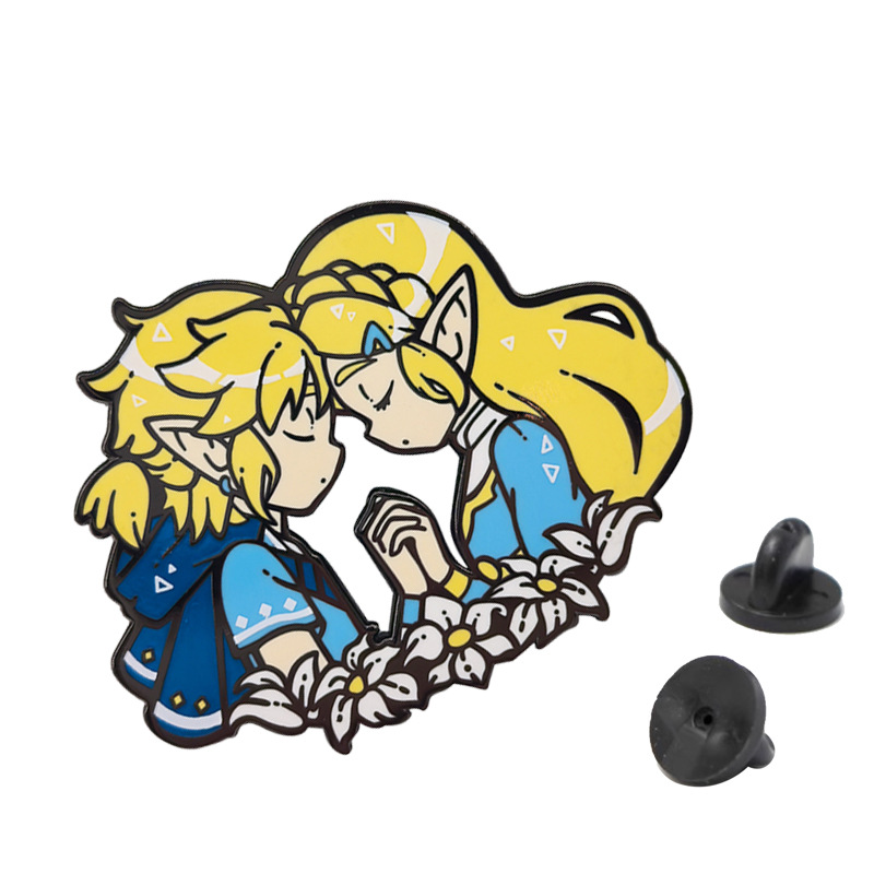 Anime Princess Enamel Pin Cosp - Embroidery Illustration avaliação e preço