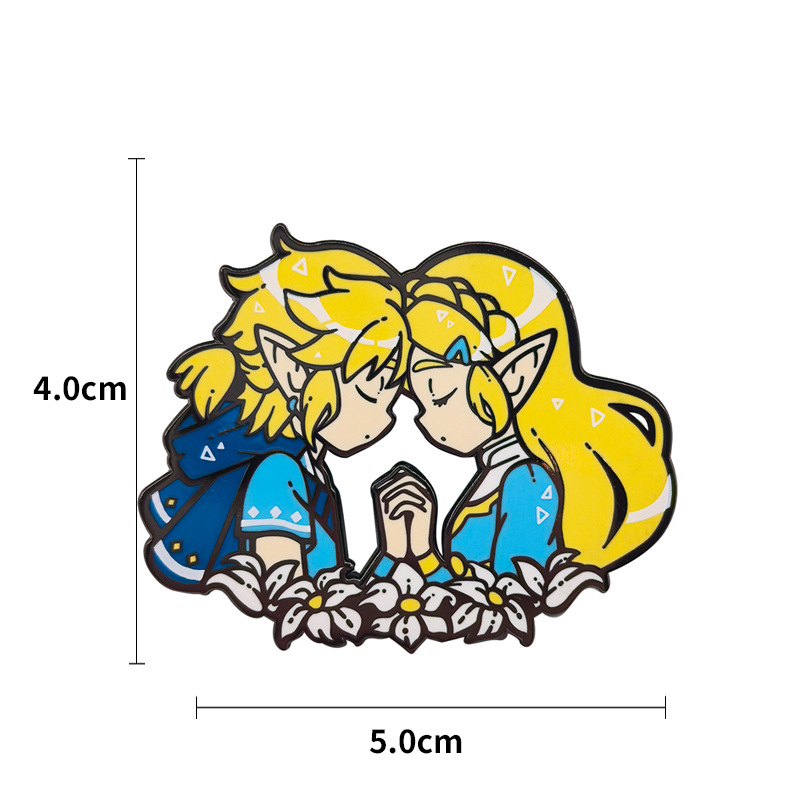 Anime Princess Enamel Pin Cosp - Embroidery Illustration avaliação e preço