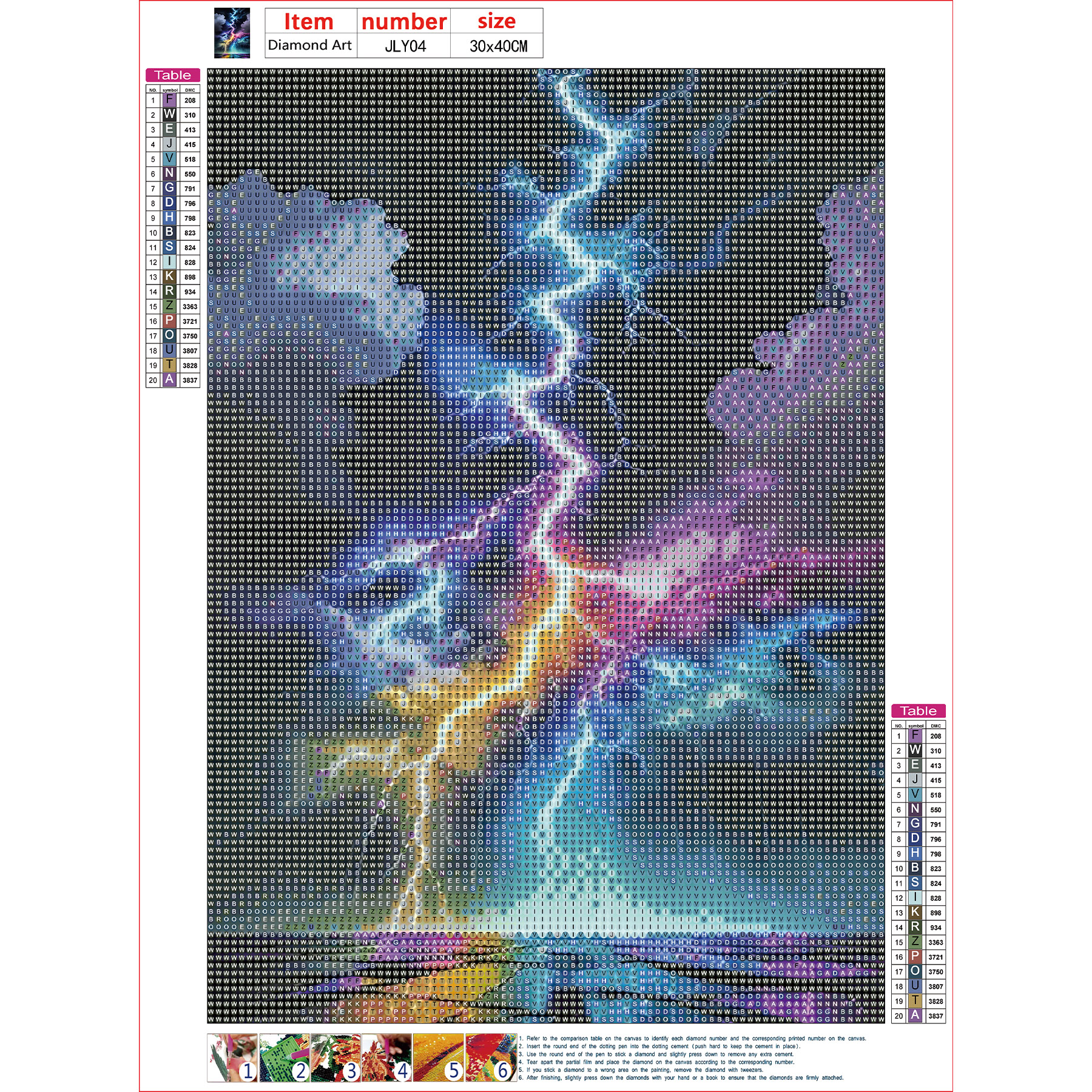DIY Diamond Painting Colorful  - Embroidery Free Pattern avaliação e preço