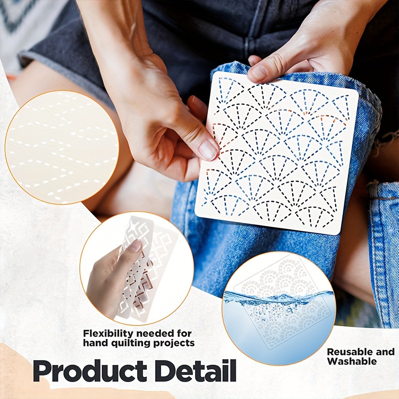30Pcs Embroidery Templates DIY - Embroidery Free Pattern avaliação e preço