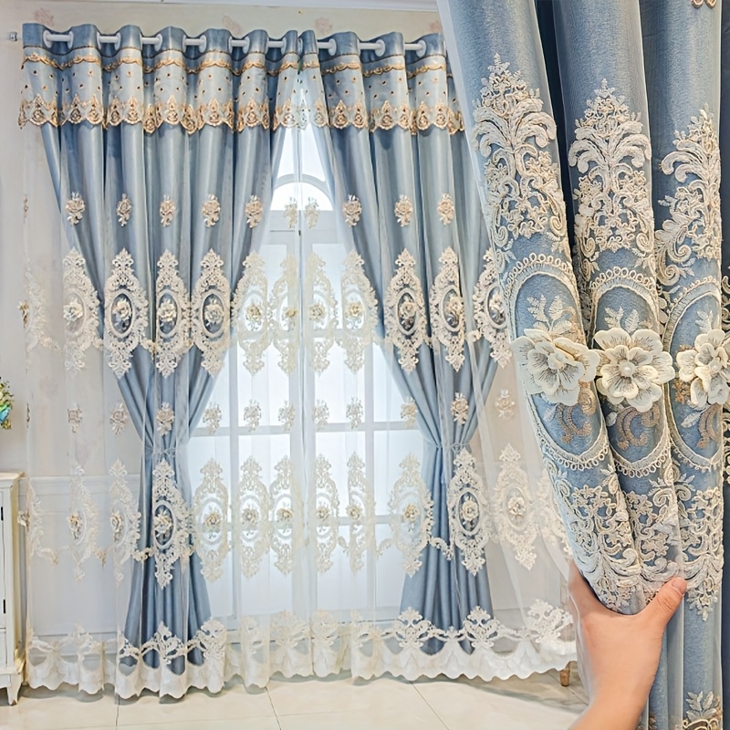 1pc Luxury Double-layer Europe - Embroidery Free Pattern avaliação e preço