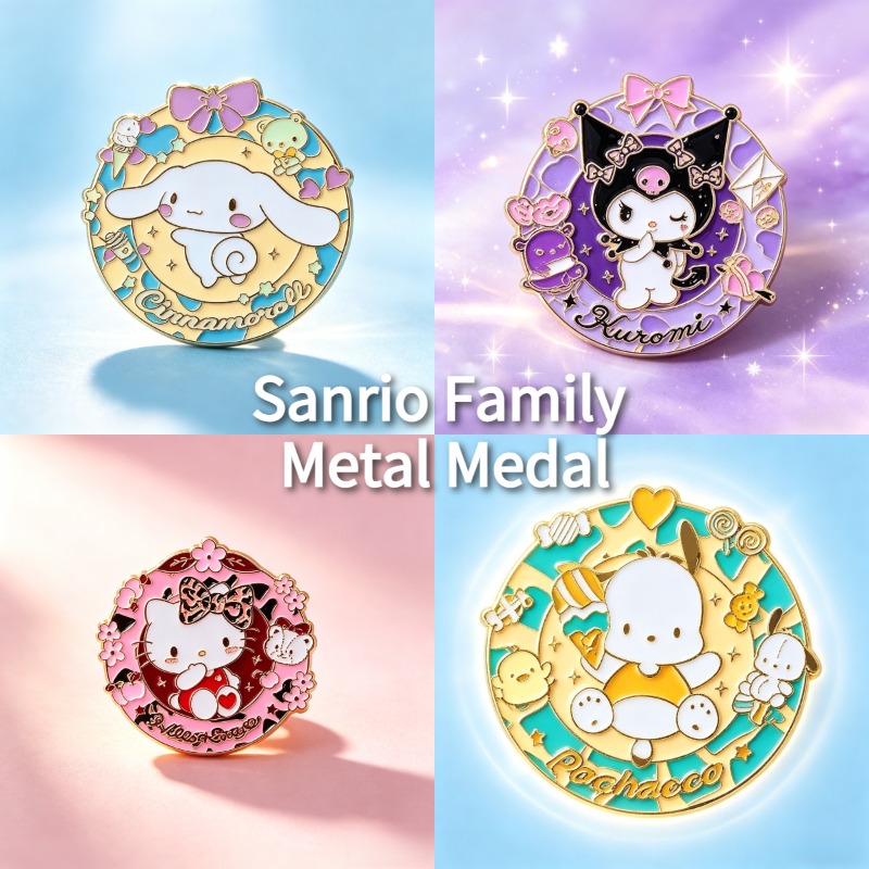 Sanrio Enamel Brooch Hello Kit - Embroidery Tulle avaliação e preço