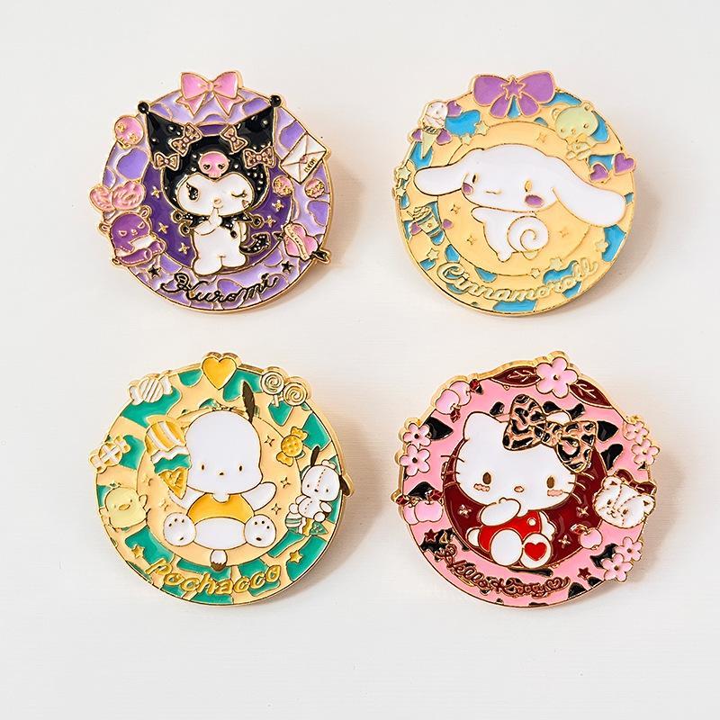 Sanrio Enamel Brooch Hello Kit - Embroidery Tulle avaliação e preço
