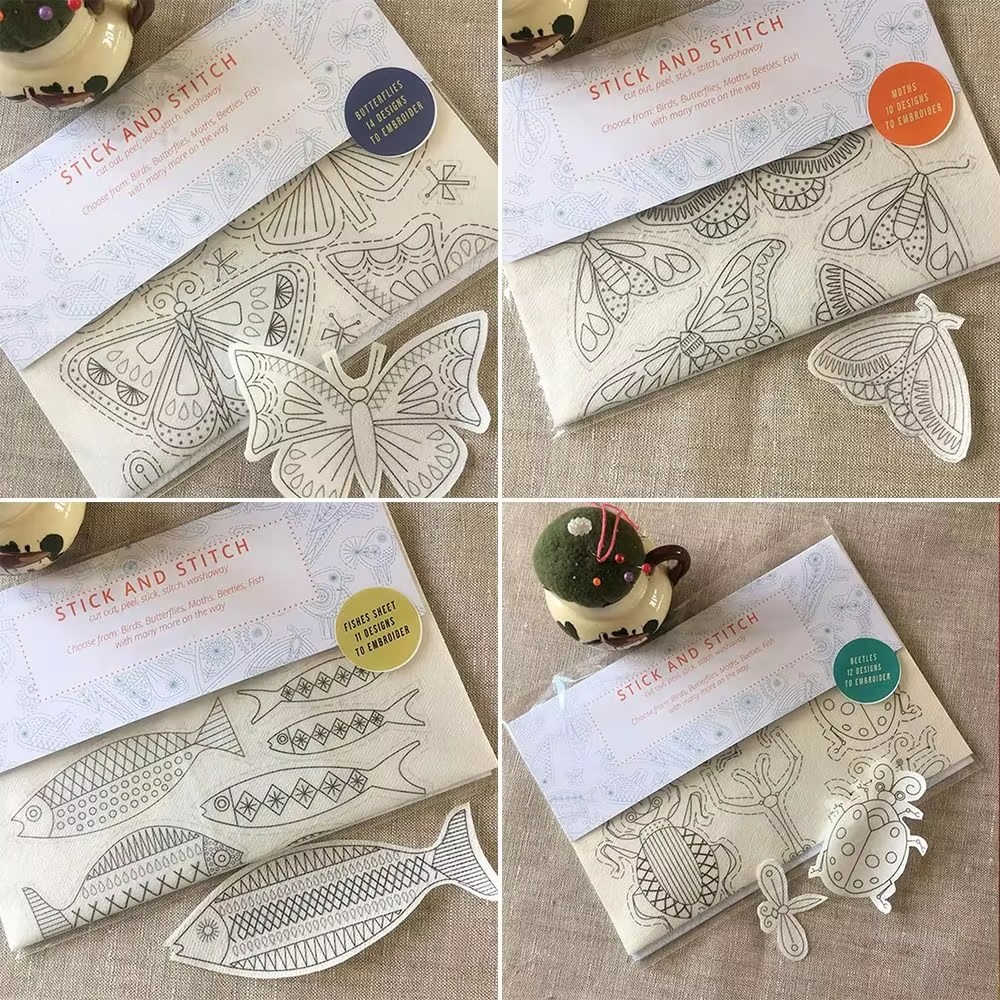 DIY Water Soluble Embroidery T - Embroidery Guide Book avaliação e preço