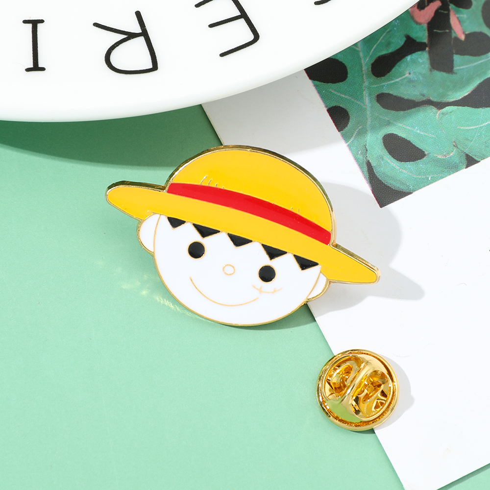 One Piece Brooch Anime Cartoon - Embroidery Illustration avaliação e preço