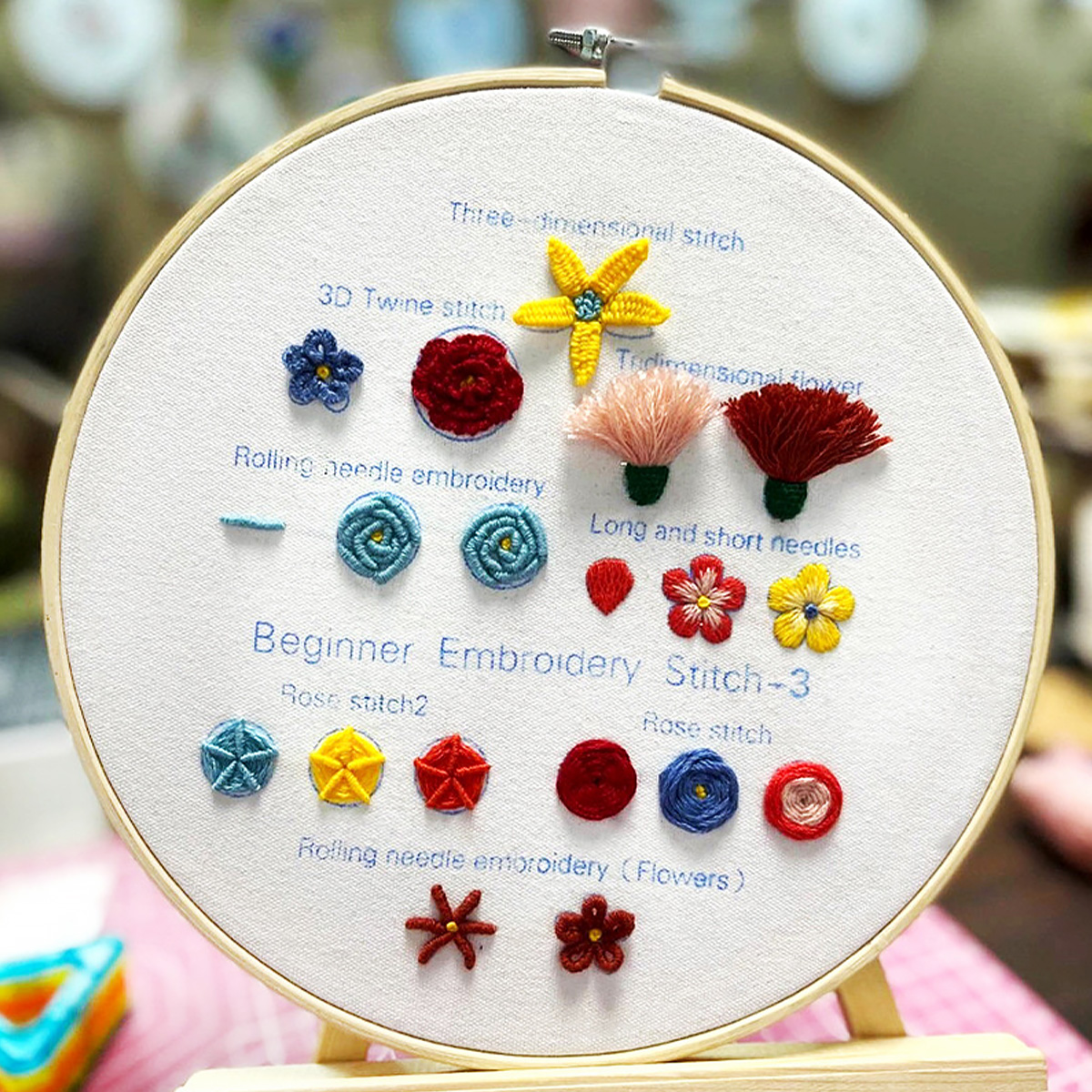 DIY Embroidery Stitch Practice - Embroidery Guide Book avaliação e preço