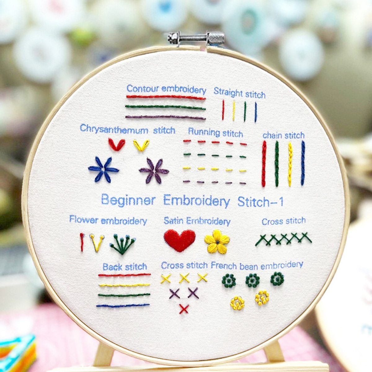DIY Embroidery Stitch Practice - Embroidery Guide Book avaliação e preço