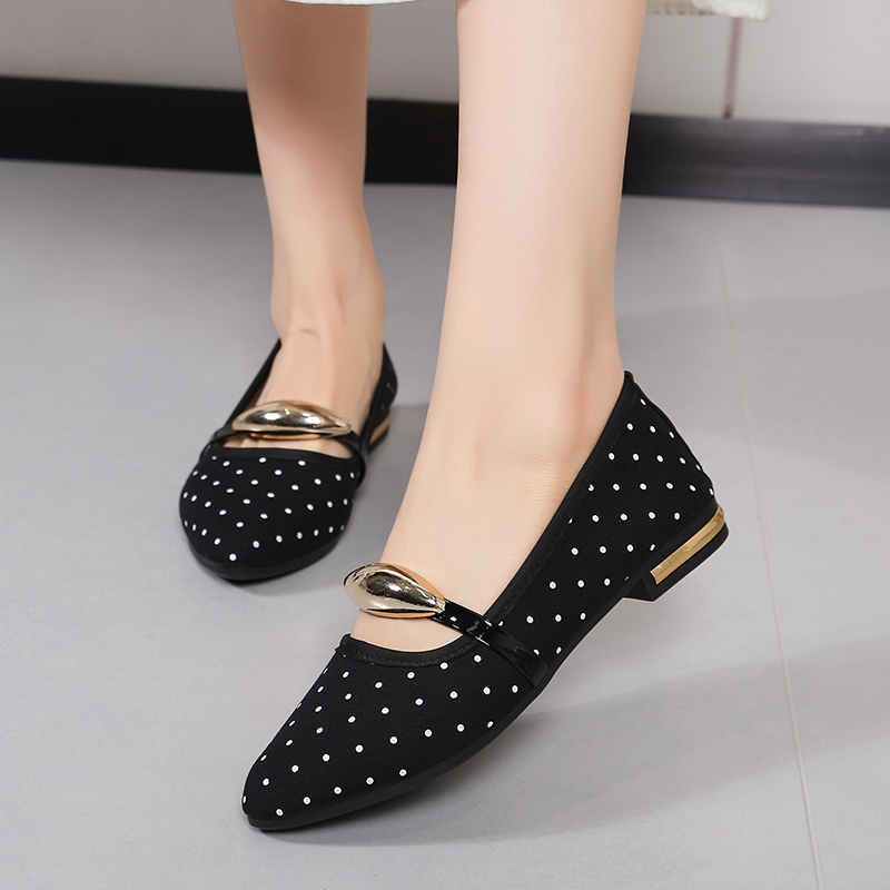 Spring and Autumn Elegant Poin - Embroidery Flat Shoes avaliação e preço