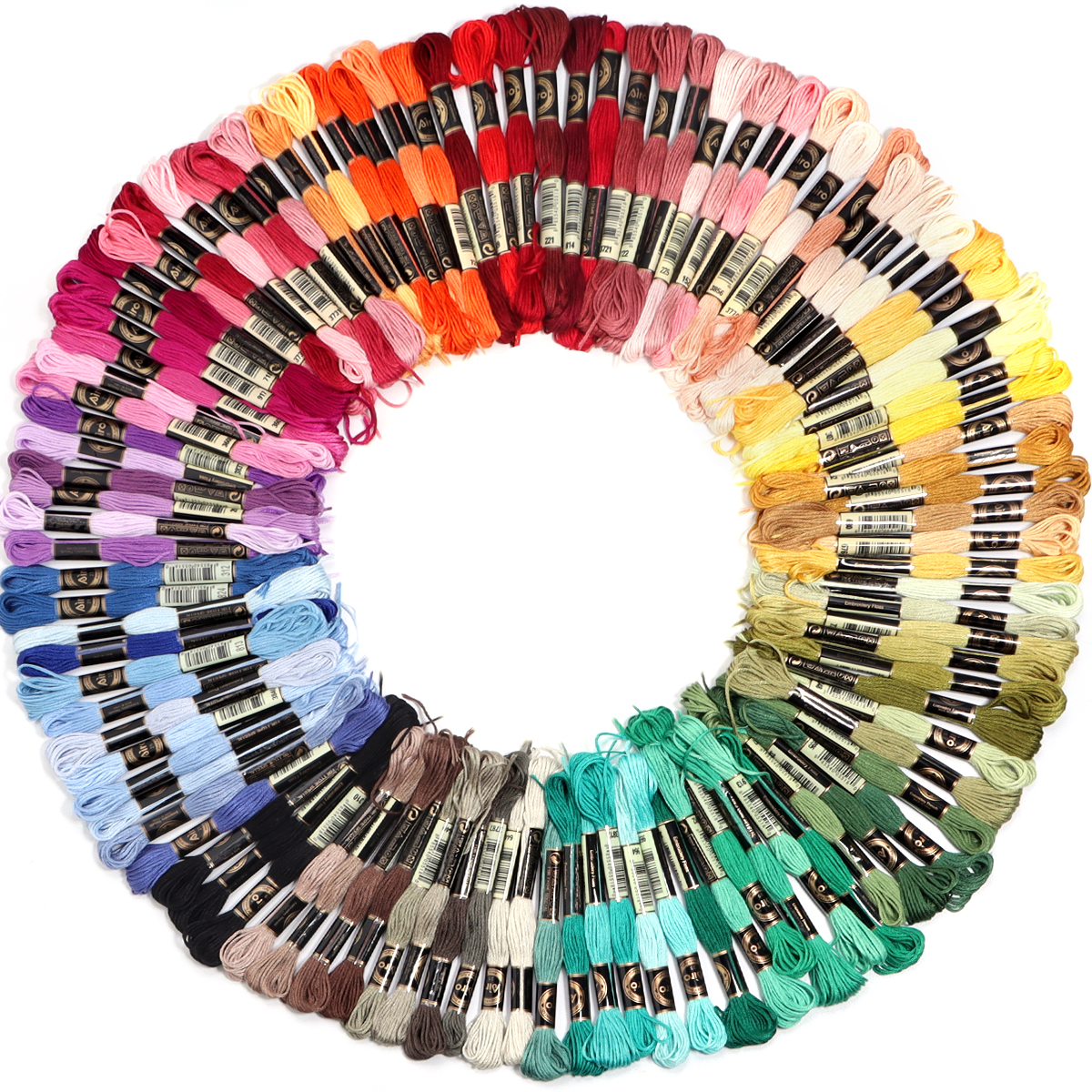 6Pcs/Lot Multicolor Polyester  - Embroidery Machine avaliação e preço