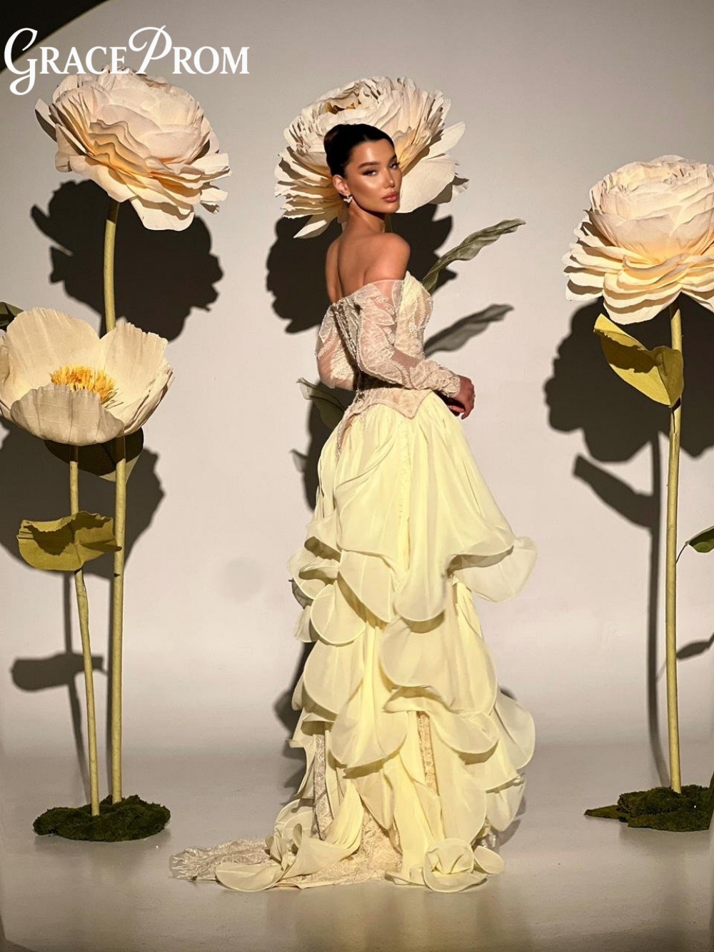 Exquisite Butter Yellow Prom D - Embroidery Yellow Dress avaliação e preço