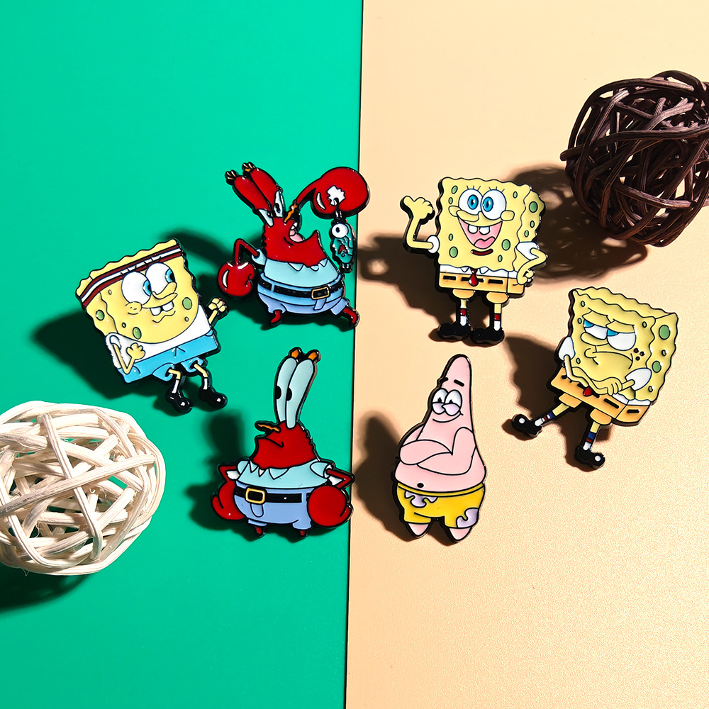 6 Pcs SpongeBob SquarePants An - Embroidery Tulle avaliação e preço