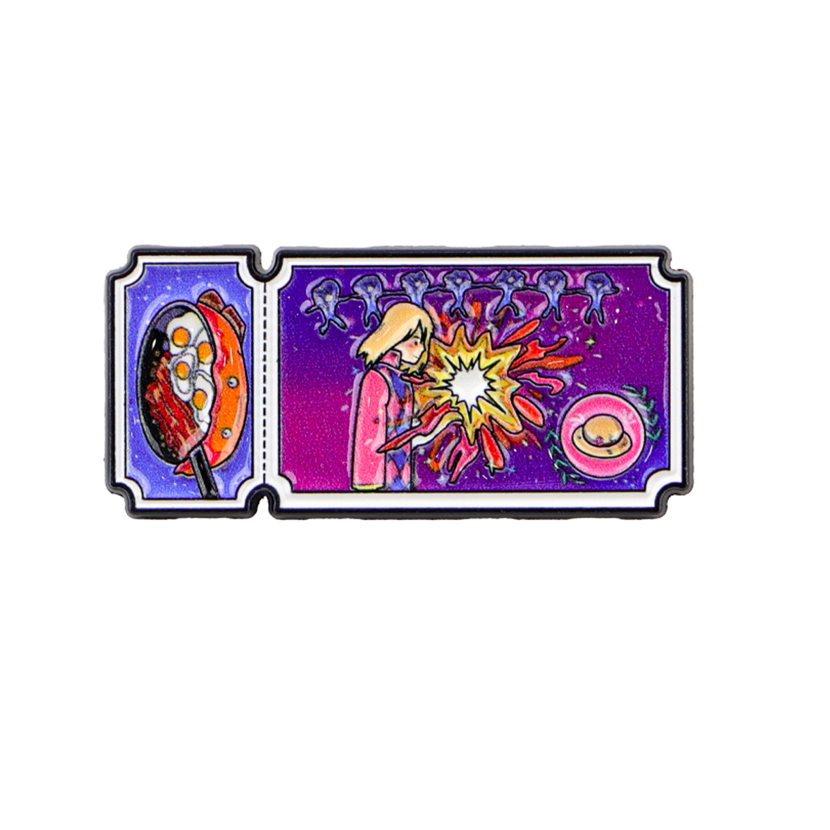 Anime Movie Enamel Pin Cartoon - Embroidery Illustration avaliação e preço