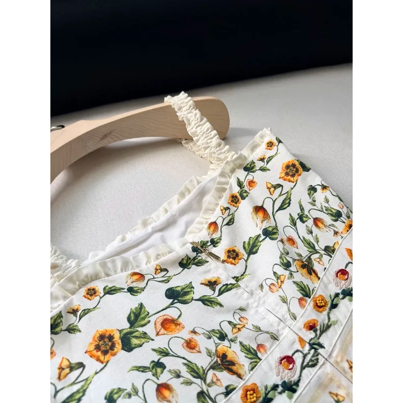 2026 Women Yellow Floral Embro - Embroidery Yellow Dress avaliação e preço