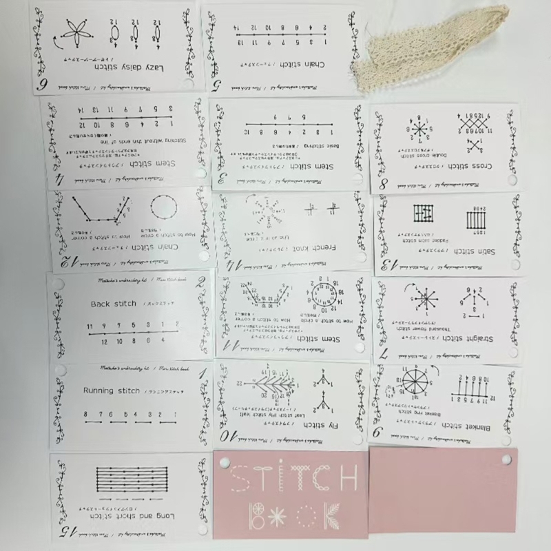 Embroidery Reference Book With - Embroidery Guide Book avaliação e preço