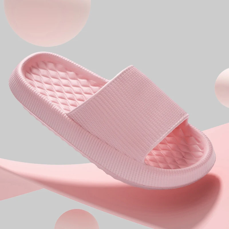 Thick Bottom Cloud Slippers Wo - Embroidery Flat Shoes avaliação e preço