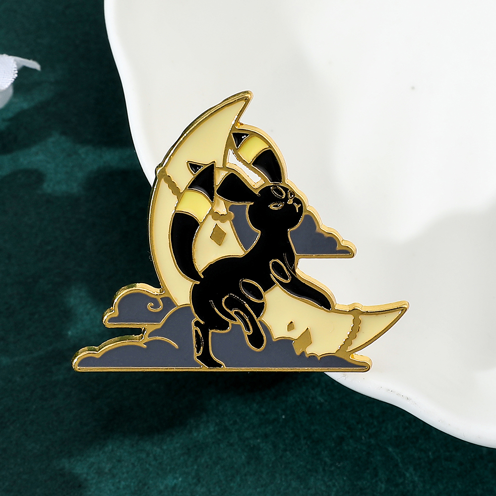 Anime Eeveelution Eevee Enamel - Embroidery Illustration avaliação e preço