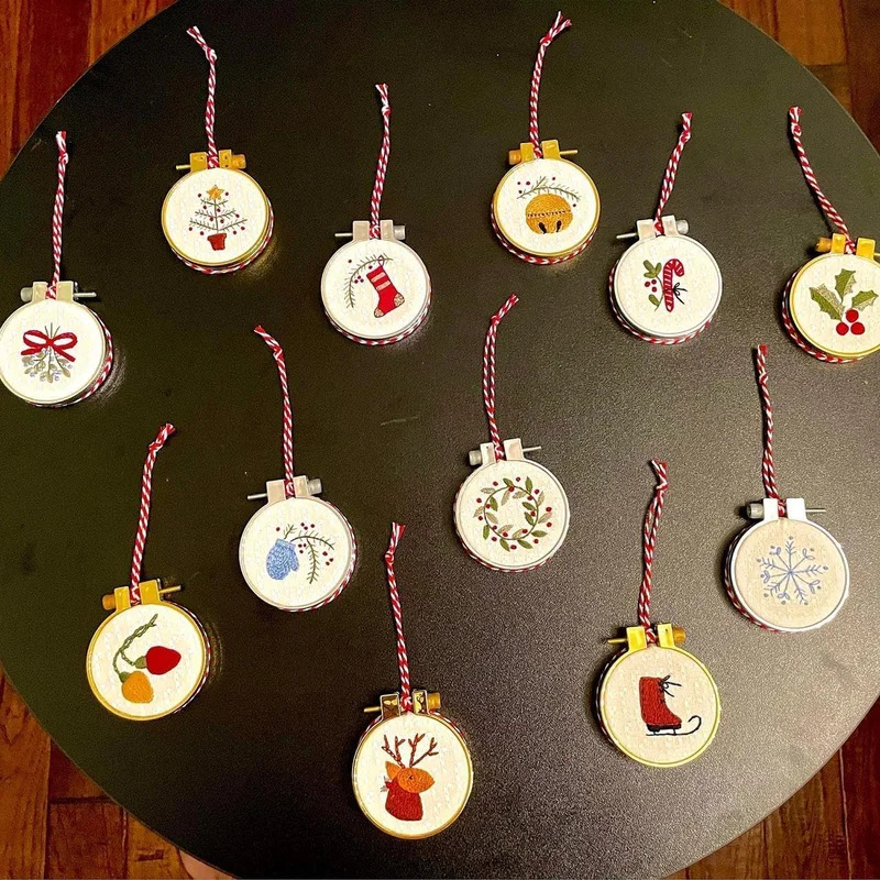 Christmas Embroidery Kit DIY H - Embroidery Xmas Ornaments avaliação e preço