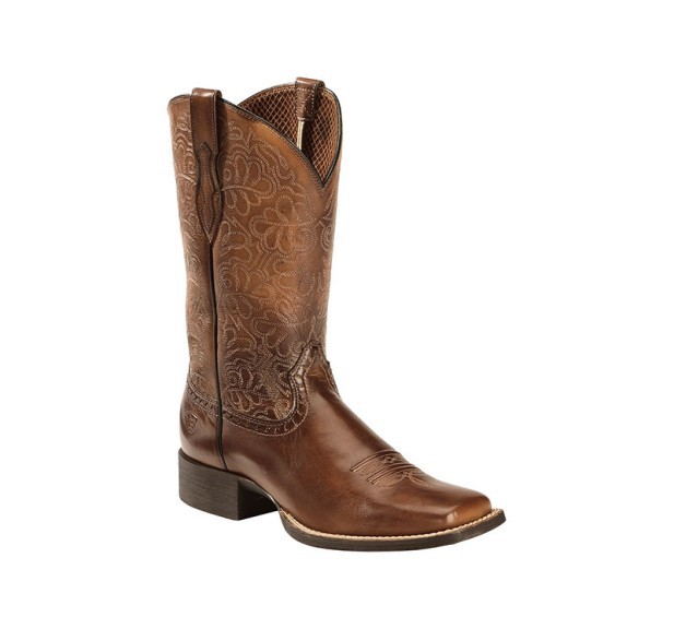 Men's Brown Leather Cowboy Boo - Embroidery Free Pattern avaliação e preço