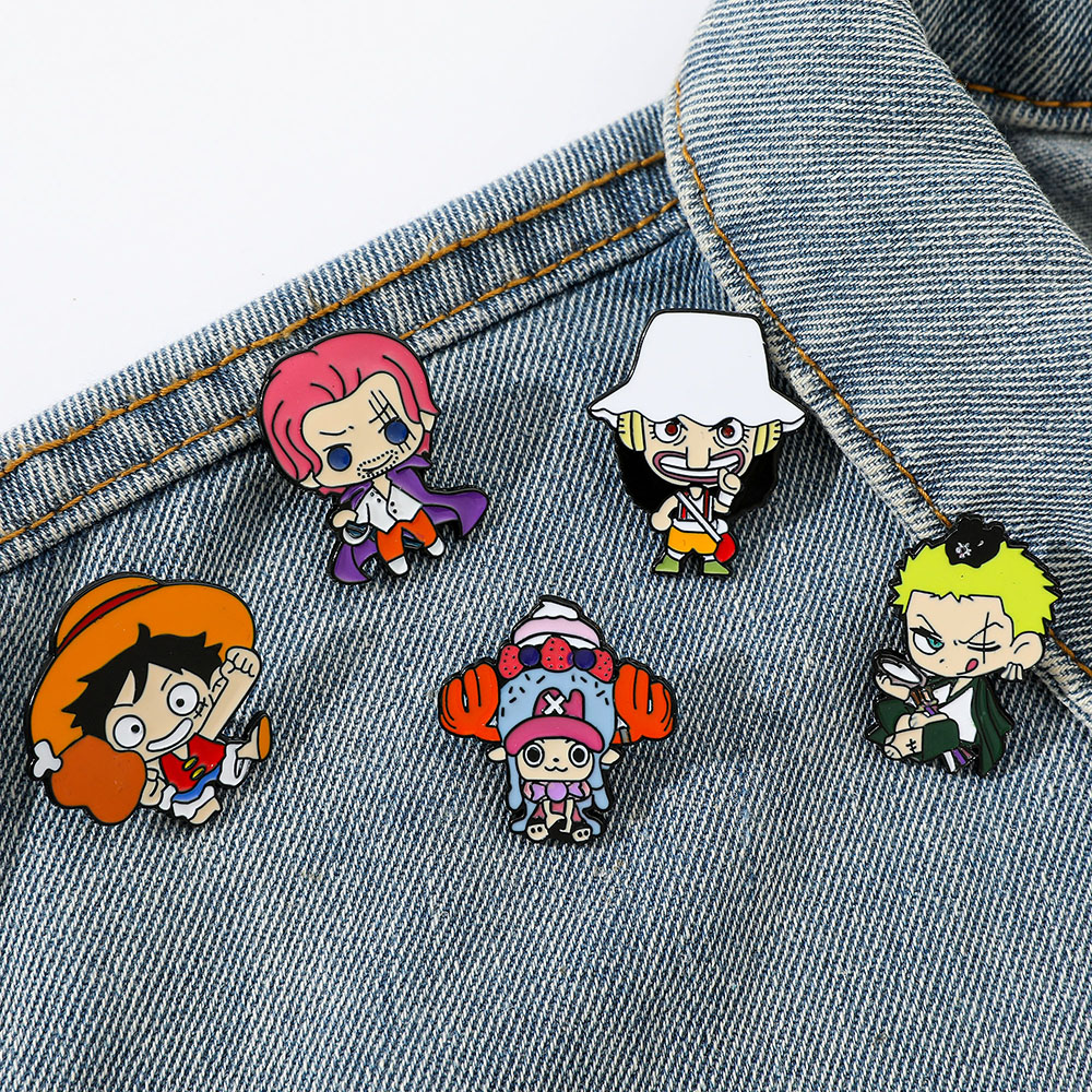 5 Pcs Creative anime Brooch Ha - Embroidery Tulle avaliação e preço