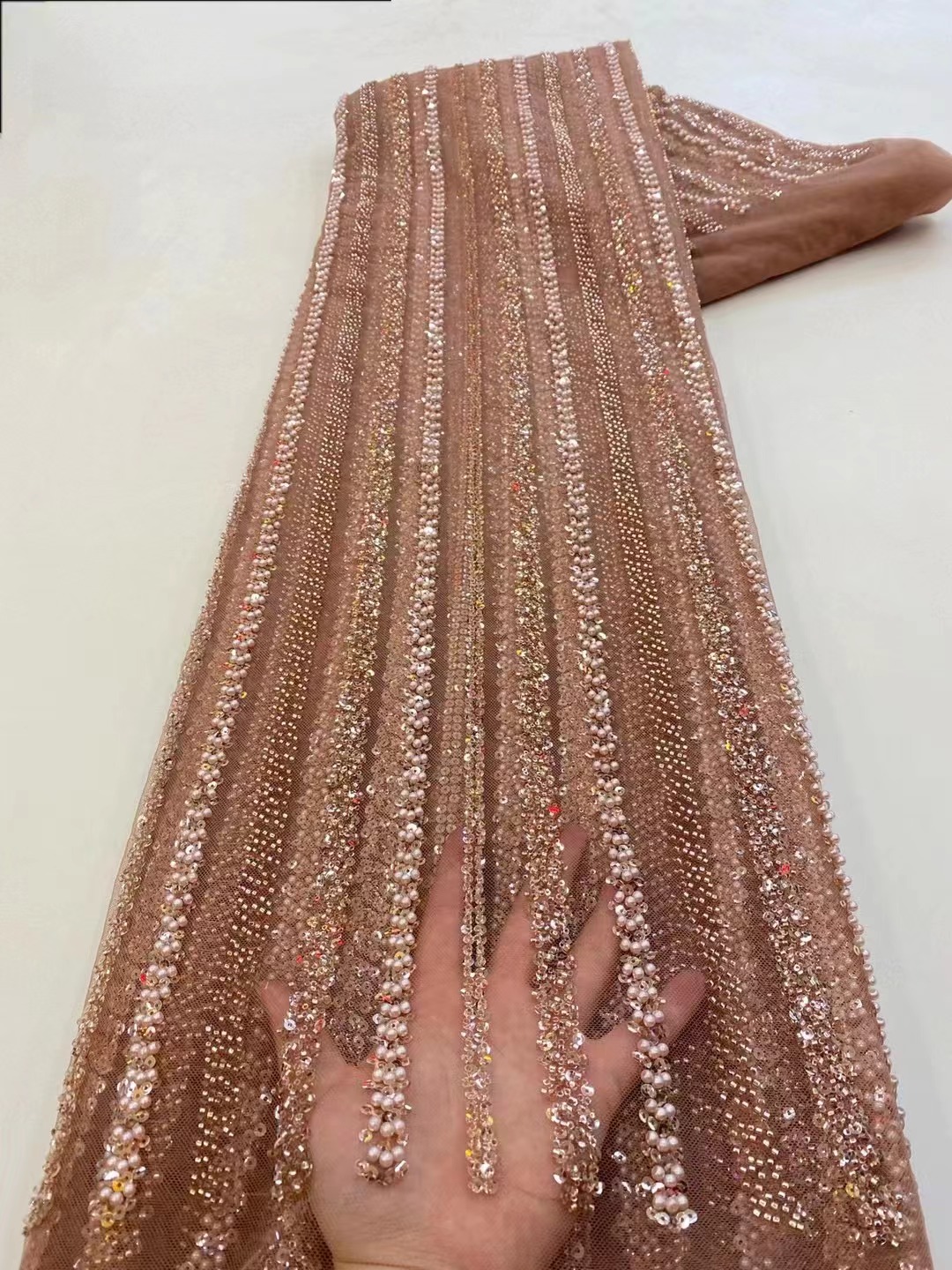 High Quality African Nigerian  - Embroidery Gradient avaliação e preço