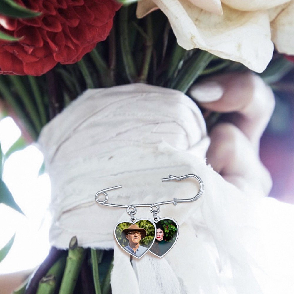 U7 Custom Wedding Bouquet Phot - Embroidery Illustration avaliação e preço