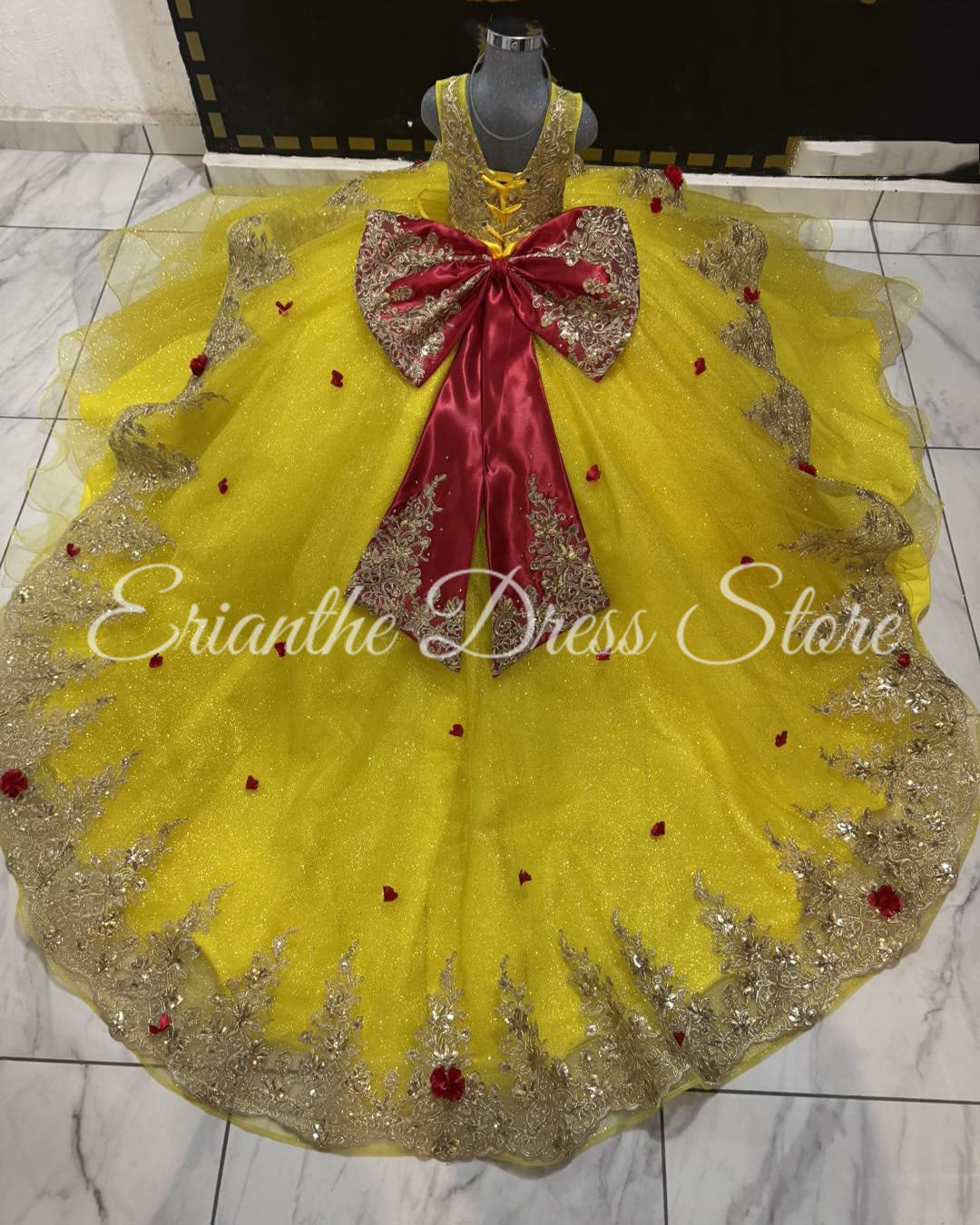 Yellow Flower Girl Dress For W - Embroidery Yellow Dress avaliação e preço