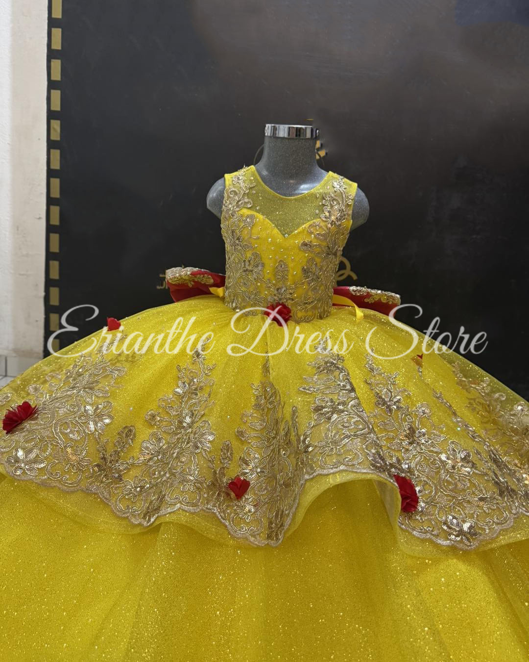 Yellow Flower Girl Dress For W - Embroidery Yellow Dress avaliação e preço