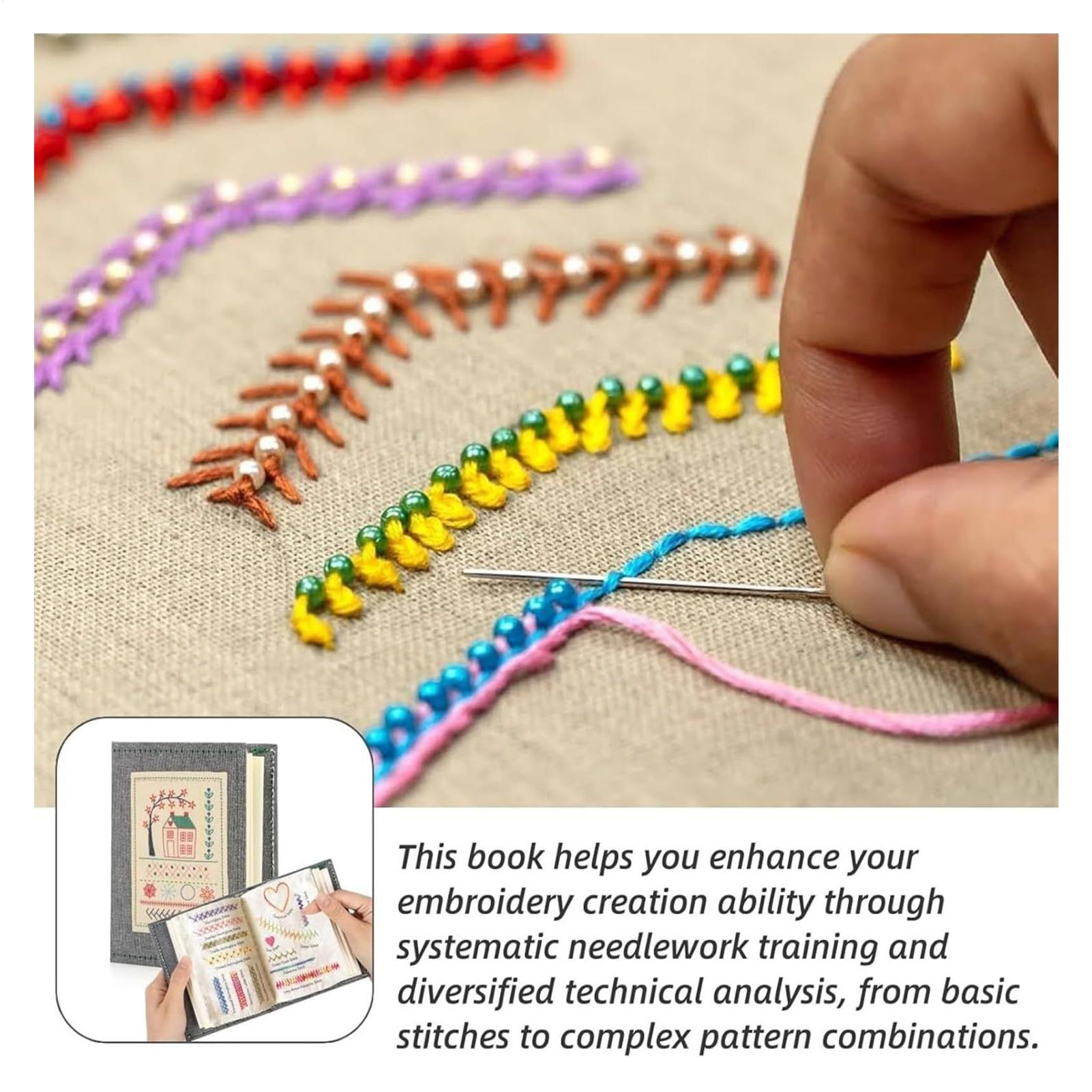 DIY Embroidery Stitches Book H - Embroidery Guide Book avaliação e preço