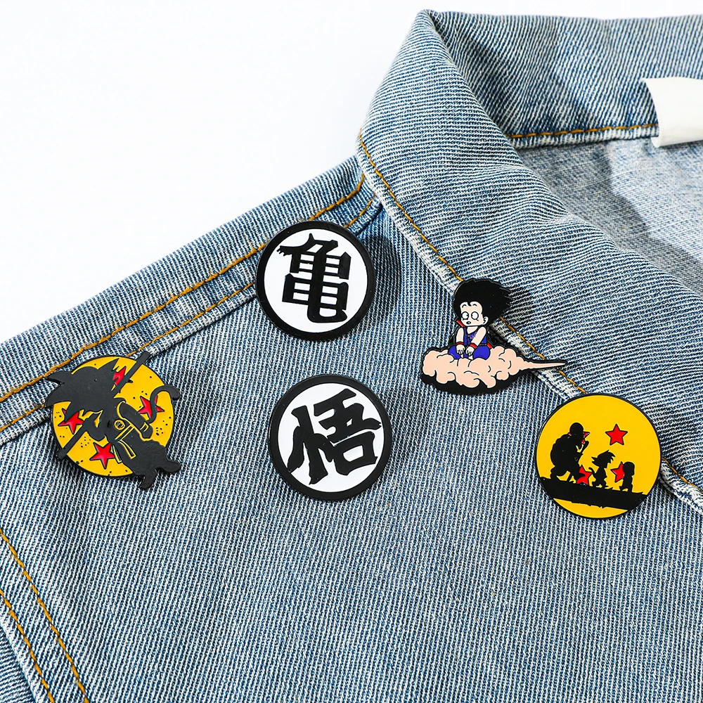 6 Pcs Hot Blooded Anime Brooch - Embroidery Tulle avaliação e preço