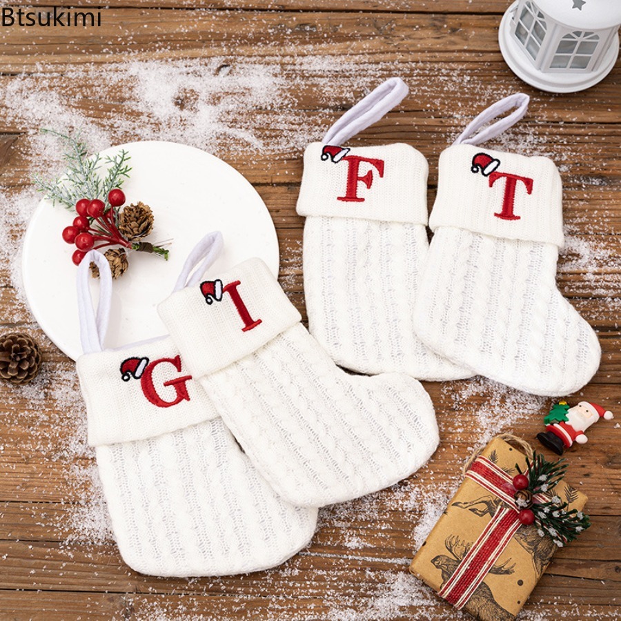 Christmas Letter Embroidery Kn - Embroidery Xmas Ornaments avaliação e preço