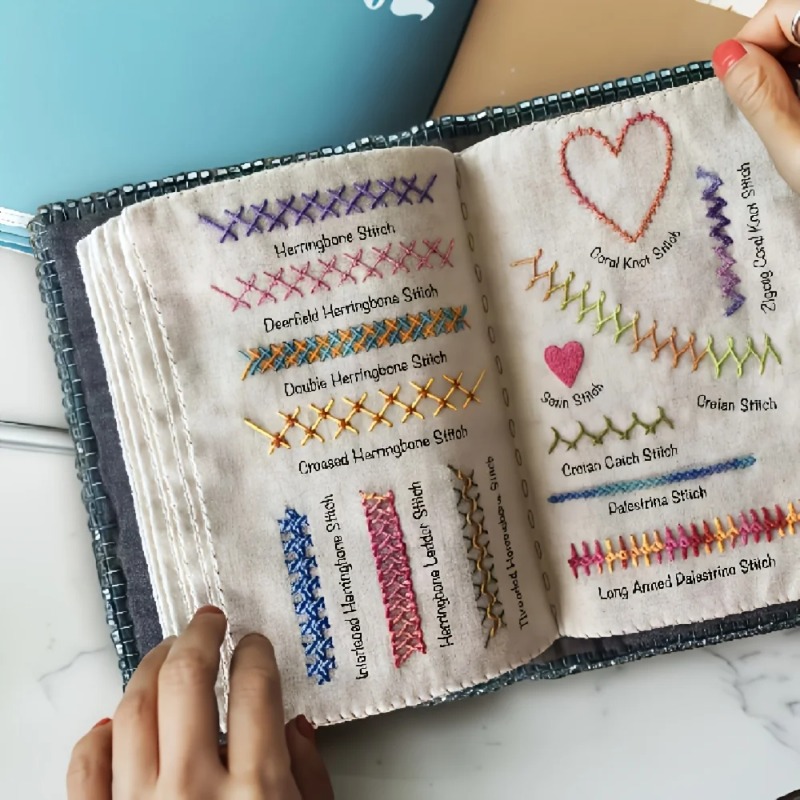 1 set of embroidery embroidery - Embroidery Guide Book avaliação e preço